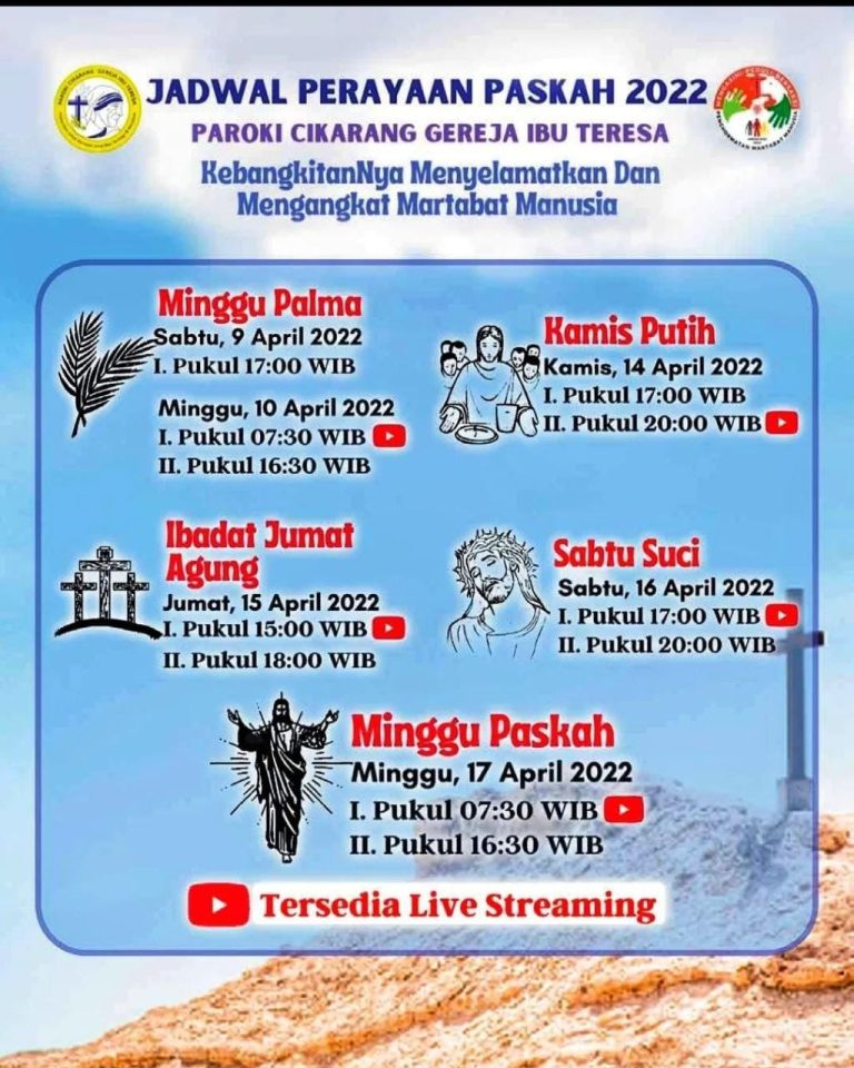 Jadwal Lengkap Pengakuan Dosa, Ibadat Tobat Dan Ibadat Pekan Suci ...