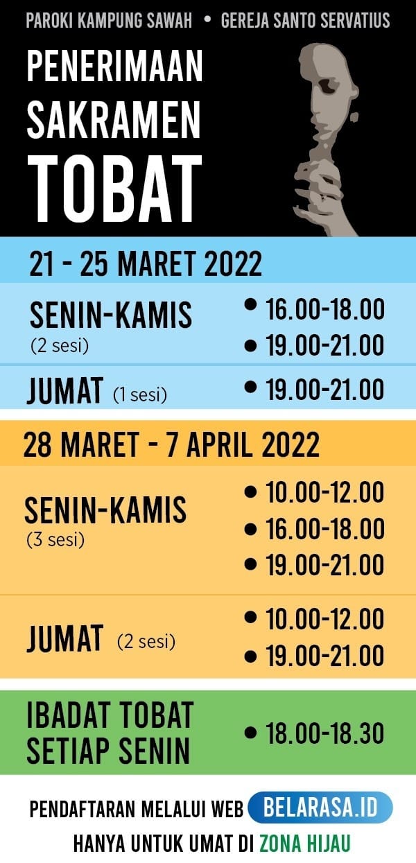 Jadwal Lengkap Pengakuan Dosa, Ibadat Tobat Dan Ibadat Pekan Suci ...